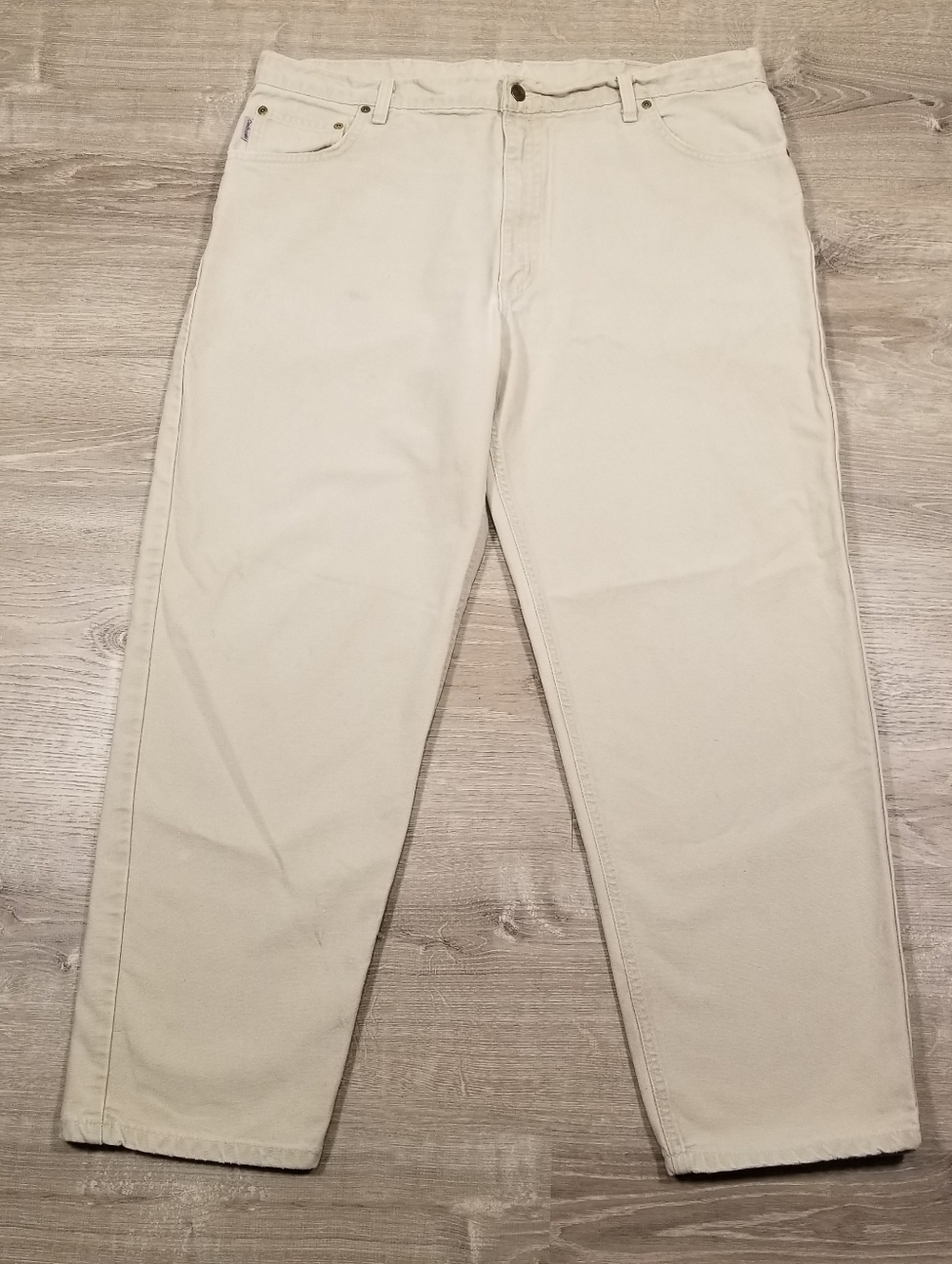 Carhartt WIP Landon Mens Pants Size 38x30 Beige Relaxed Loose Tapered Fit